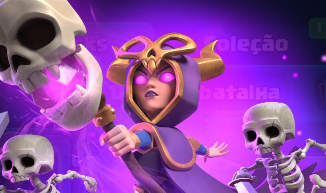 Conta clash royale com 1 passe de batalha da bruxa, e outras evoluções No PRECIN