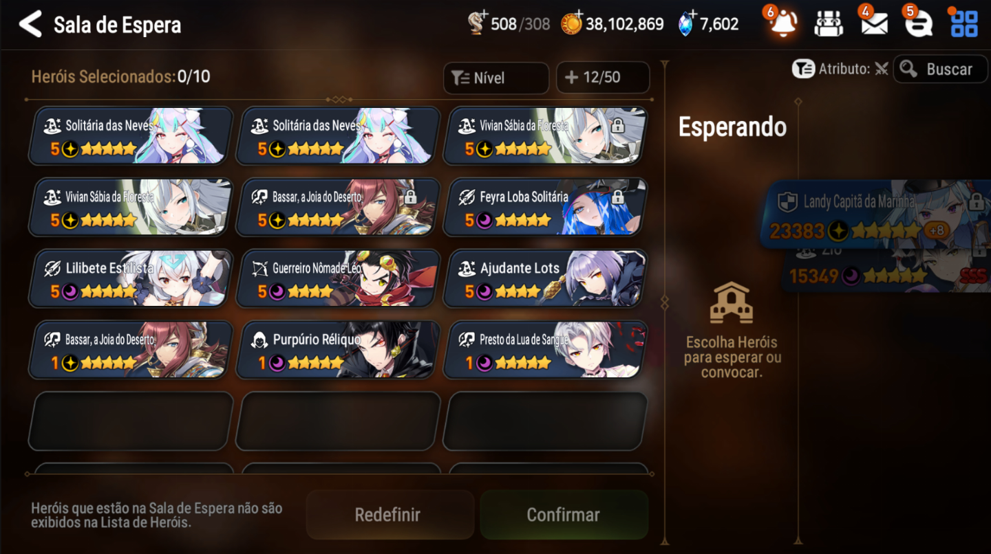 Contas Epic Seven Com Caminho do Herdeiro