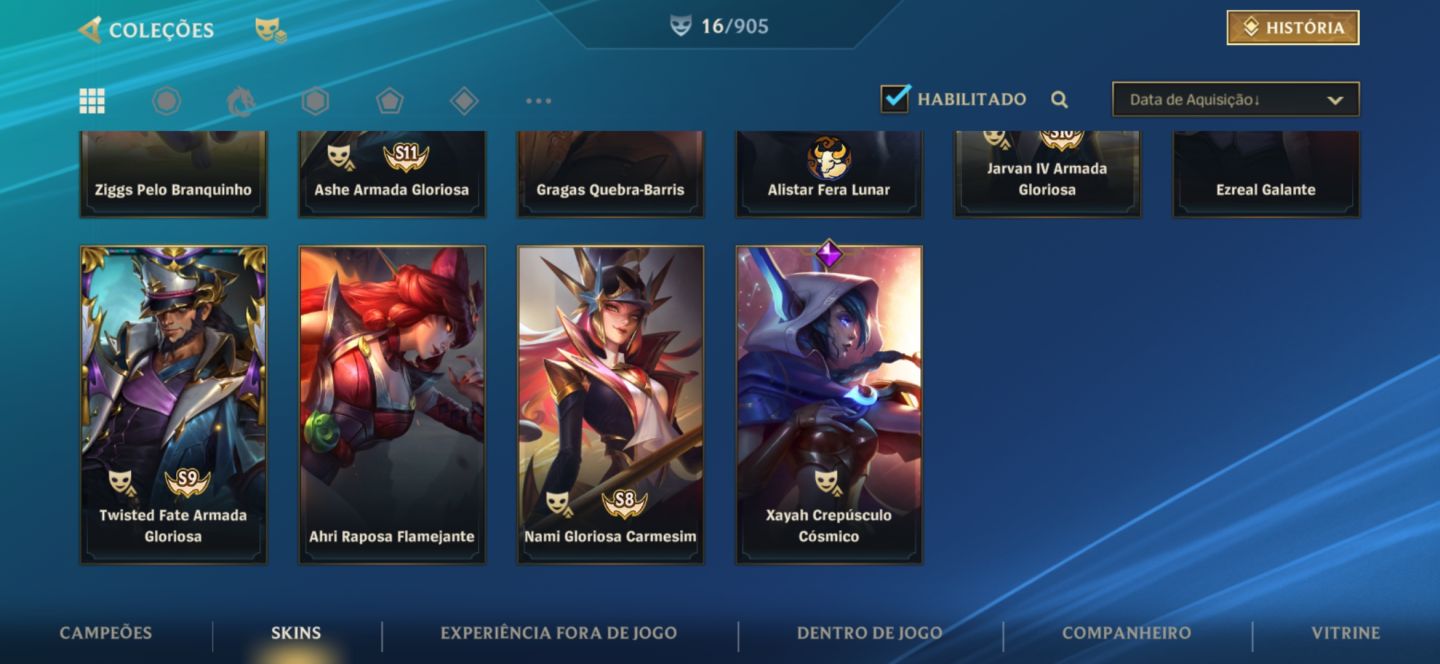 Conta valorant, lol, wild rift e tft