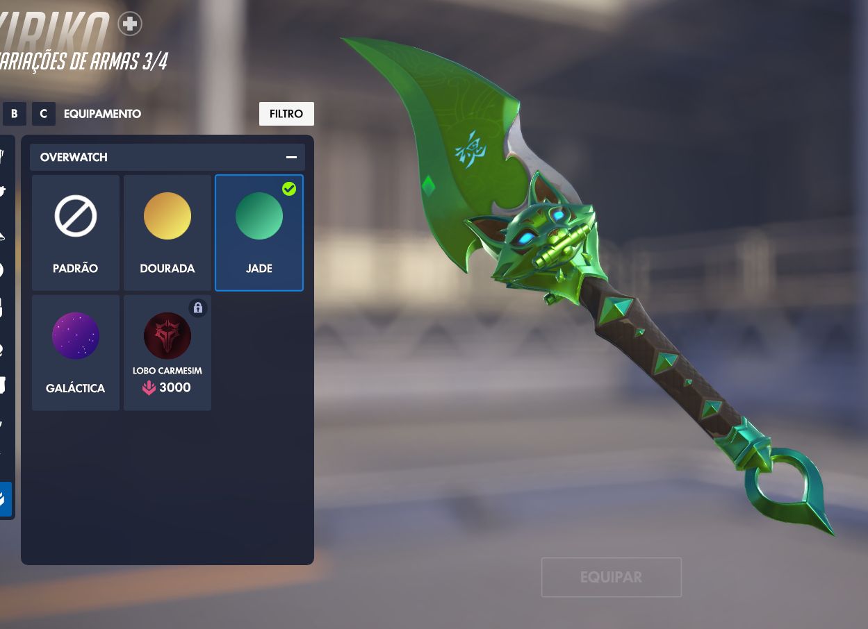 Conta Overwacht várias Skins Míticas de personagens e armas!