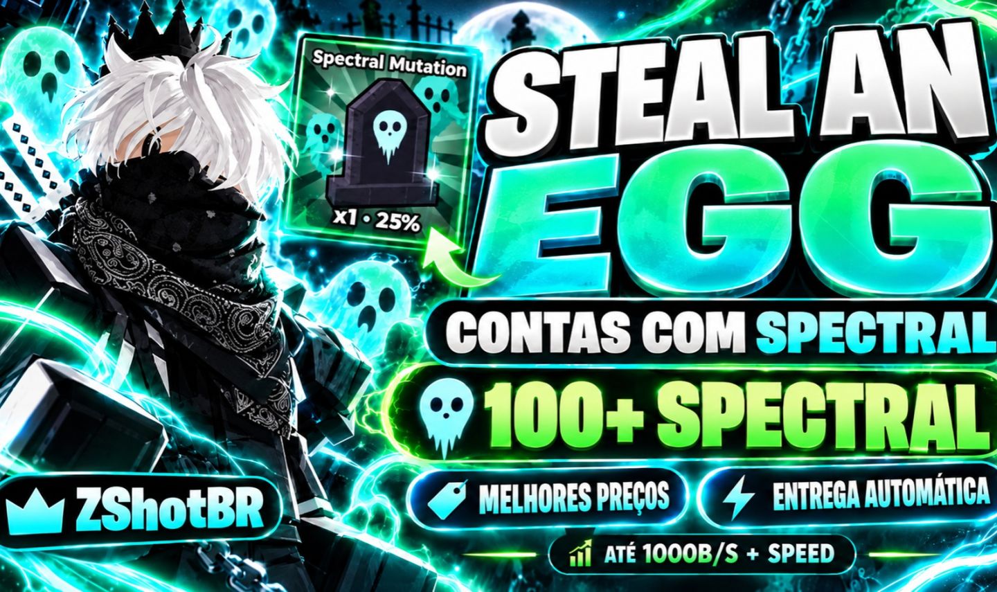 (Melhor Preço) Contas Steal An Egg Dinheiro + Mutações Spectral - Roube um Ovo
