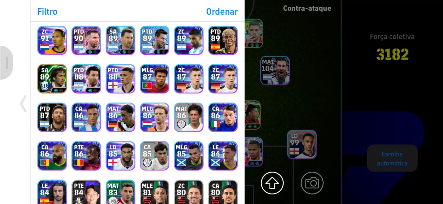 Conta Efootball Seedorf 106 + De Bruyne 105 + 1.780 moedas