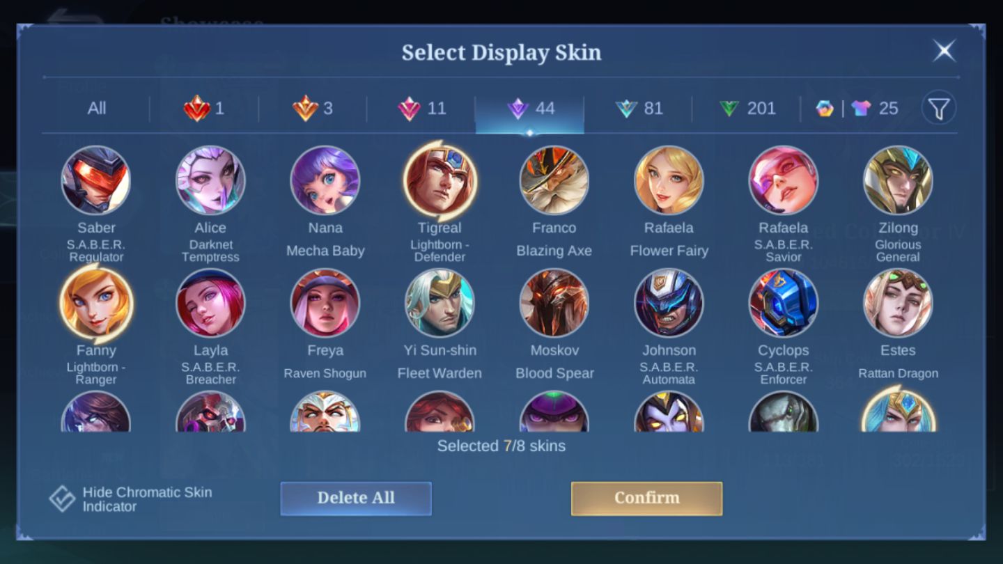 Conta Mobile Legends - LEGEND Franco / 3 ANNUAL-STAR / Franco 1,2k Partidas