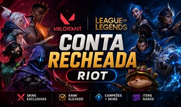 CONTA RIOT RECHEADA LOL + VALORANT!