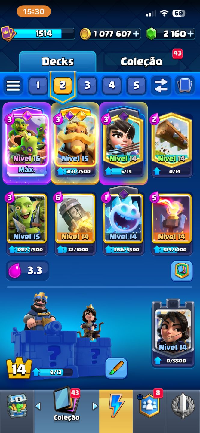 CONTA CLASH ROYALE