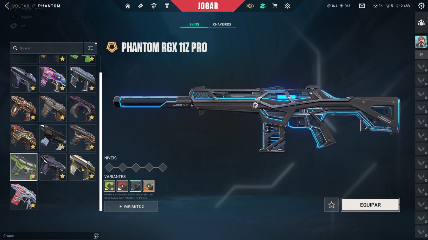 CONTA VALORANT COM TODAS SKINS FULL ACESSO 4K GASTOS