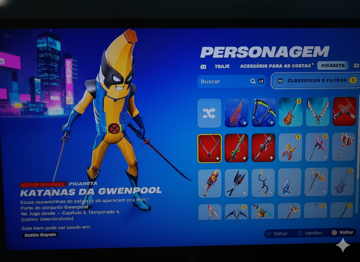 Conta fortnite com skin de clube e de passe