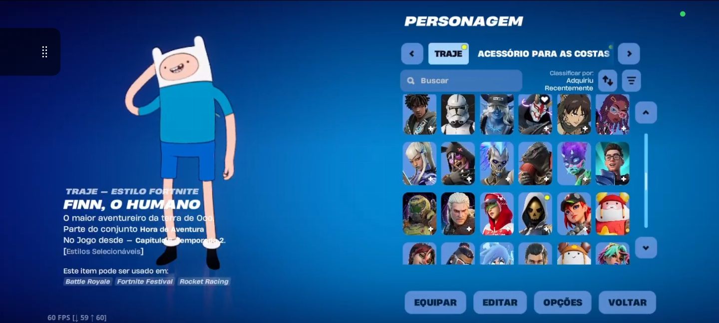 Conta fortnite skin rara
