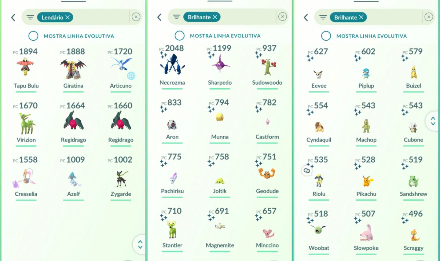 CONTA POKÉMON GO LEVEL 52 | 69 LENDÁRIOS | 47 BRILHANTES