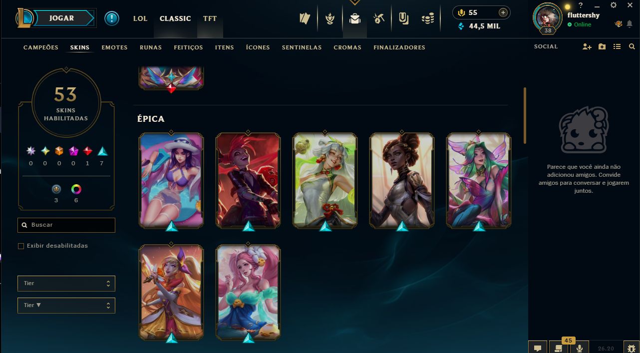 CONTA LOL + VALORANT (AMBAS COM NIVEL PARA COMP)