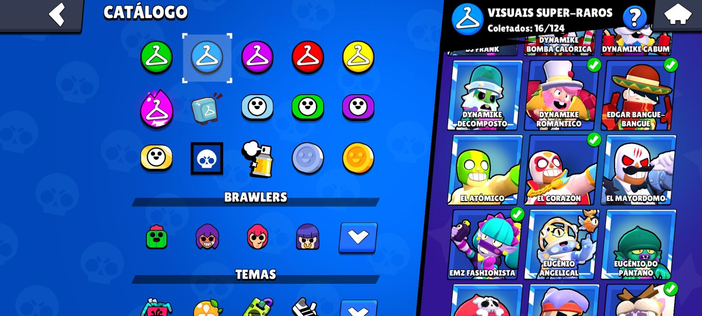 [BRAWL STARS] CONTA COM 75 BRAWLERS, 4 LENDÁRIOS, 9K DE TROFÉUS E VÁRIAS SKINS!