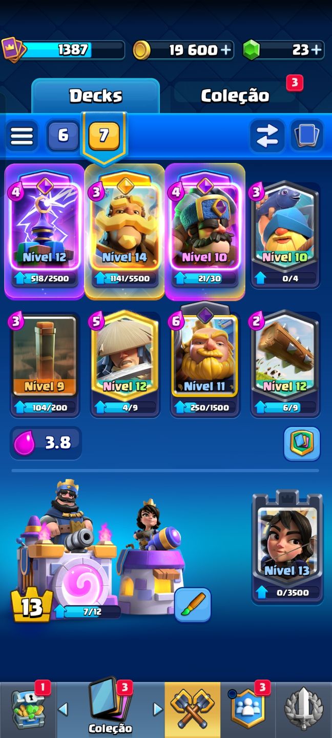 Conta de Clash 7k