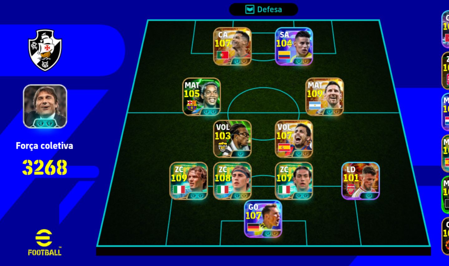 Conta efootball mobile