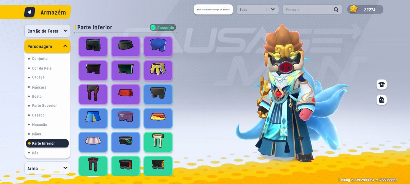 SAUSAGE MAN CONTA ANTIGA COM O PRIMEIRO PASSE E SKIN RARAS ( PROMOÇÃO )
