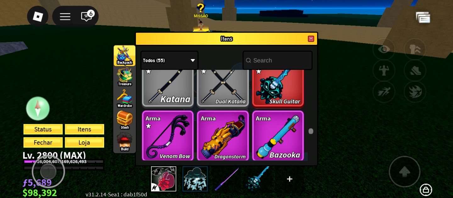 Conta de blox e 99 noites