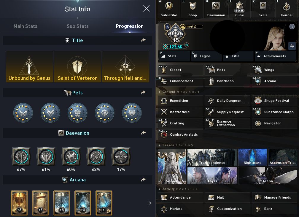 Conta AION 2 SpiritMaster 2610 GS e 127,8K CP, Server Ariel, Elyos (NEGOCIAVEL)