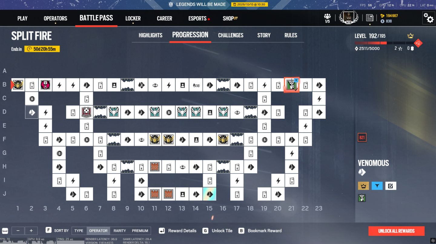 R6 ACCOUNT 12x CHAMPION, LEVEL 1418 FULL ACESS