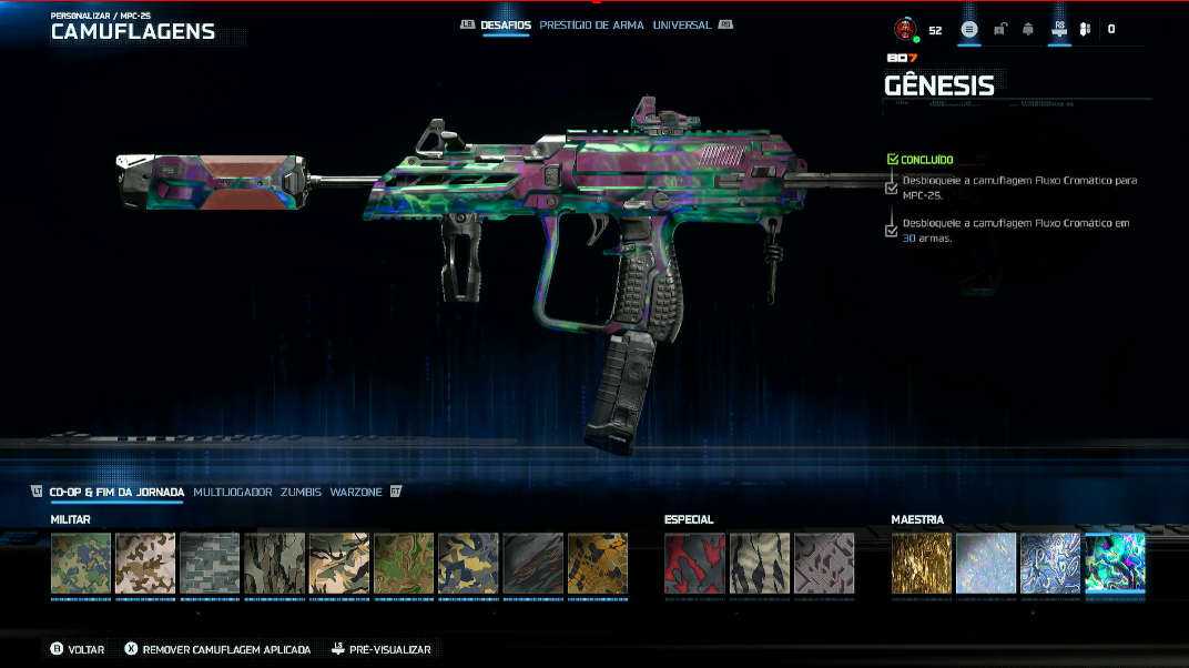 CONTAS WARZONE PRESTIGIO 9 NEXUS CAMUFLAGEM b07 WARZONE