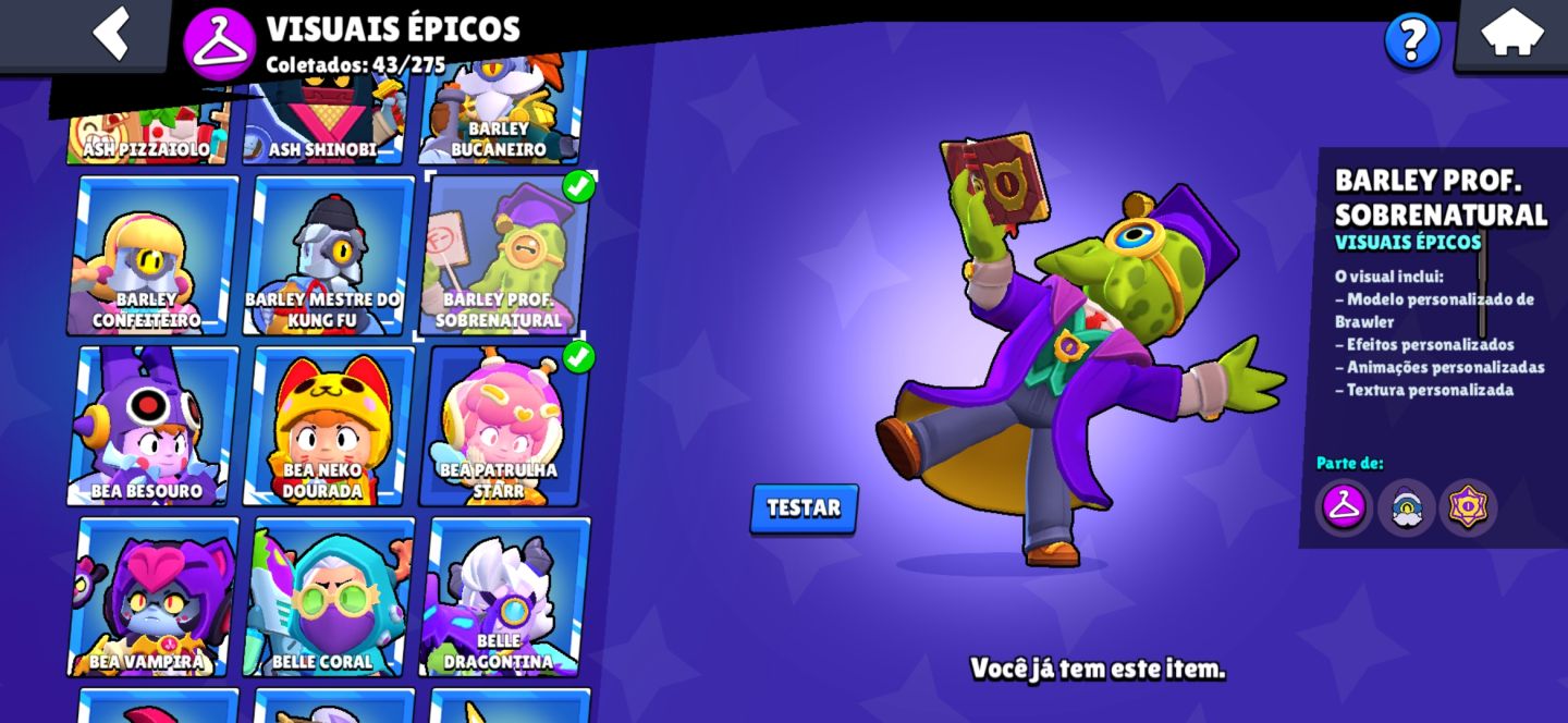 CONTA DE BRAWL STARS 30K+ TROFÉUS FULL ACESSO
