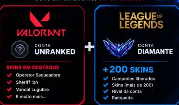 Conta Valorant/LOL - Mesmo Login