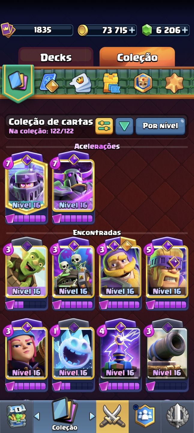 Conta de Clash Royale nível 16!!