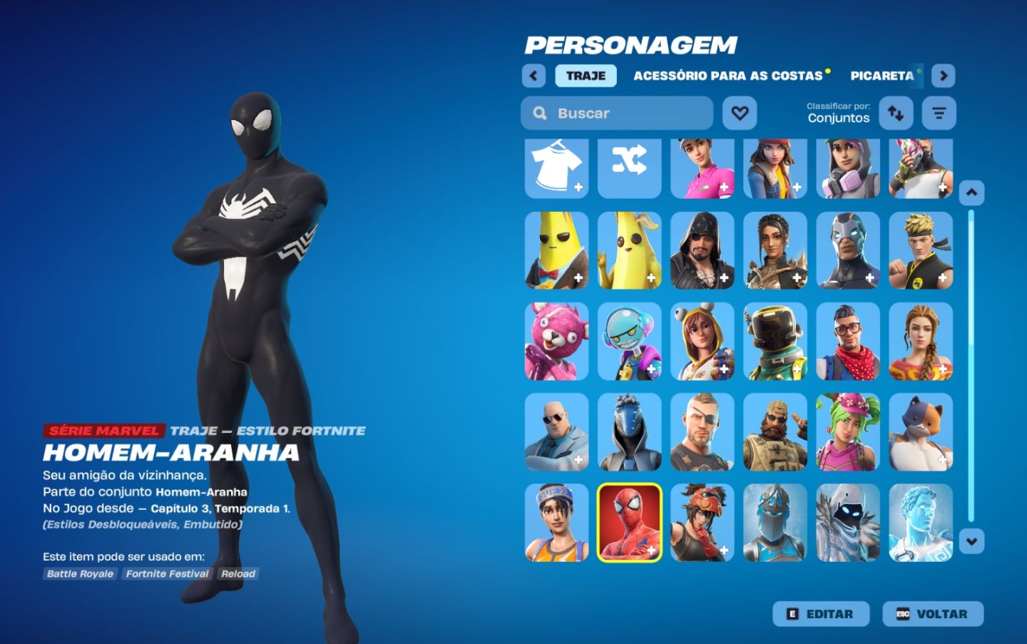 CONTA FN RARA | PASSES 4, 5, 6, 7, 8, 12, 19 + SKINS PSN e DANÇAS ANTIGAS etc...