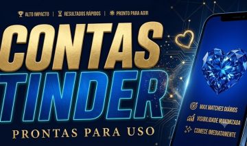 CONTAS PRONTAS PARA TINDER O MELHOR