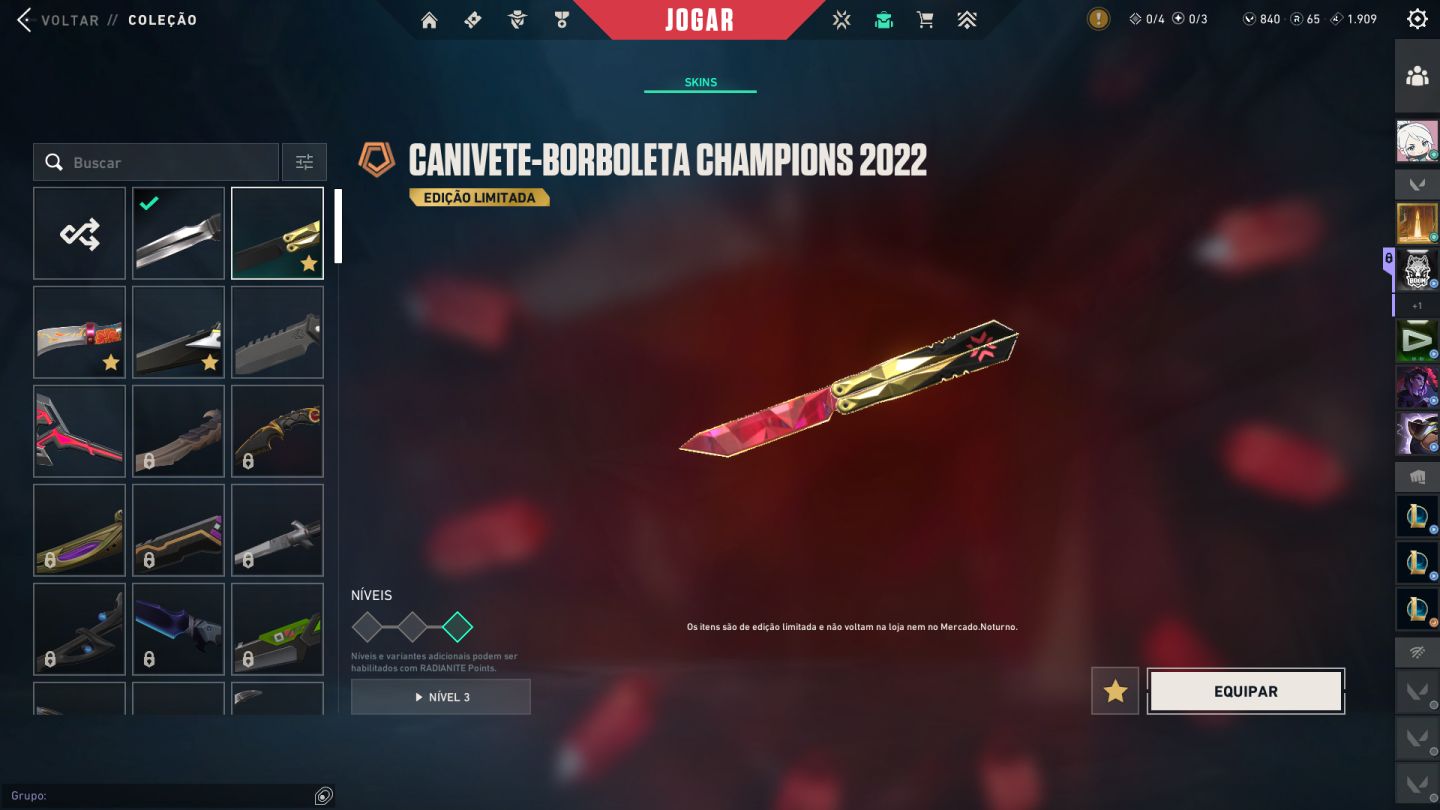 Conta Valorant BETA BR | Champions 2022 + Skins Raras | Full Acesso