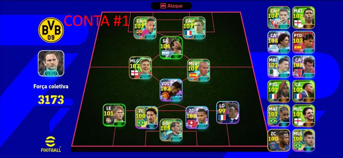 [Melhor Preço] Conta Efootball Mobile Com BIG TIME, EPICO e SHOWTIME