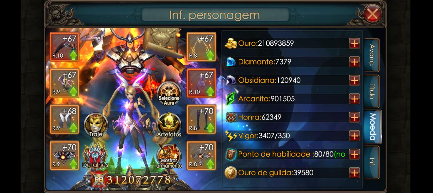 CONTA LEGACY OF DISCORD: Furious wings UPADA VIP8 E VIP7