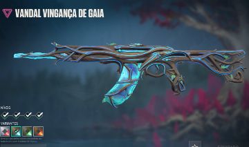 Conta valorant com skin da vandal Vingança de Gaia
