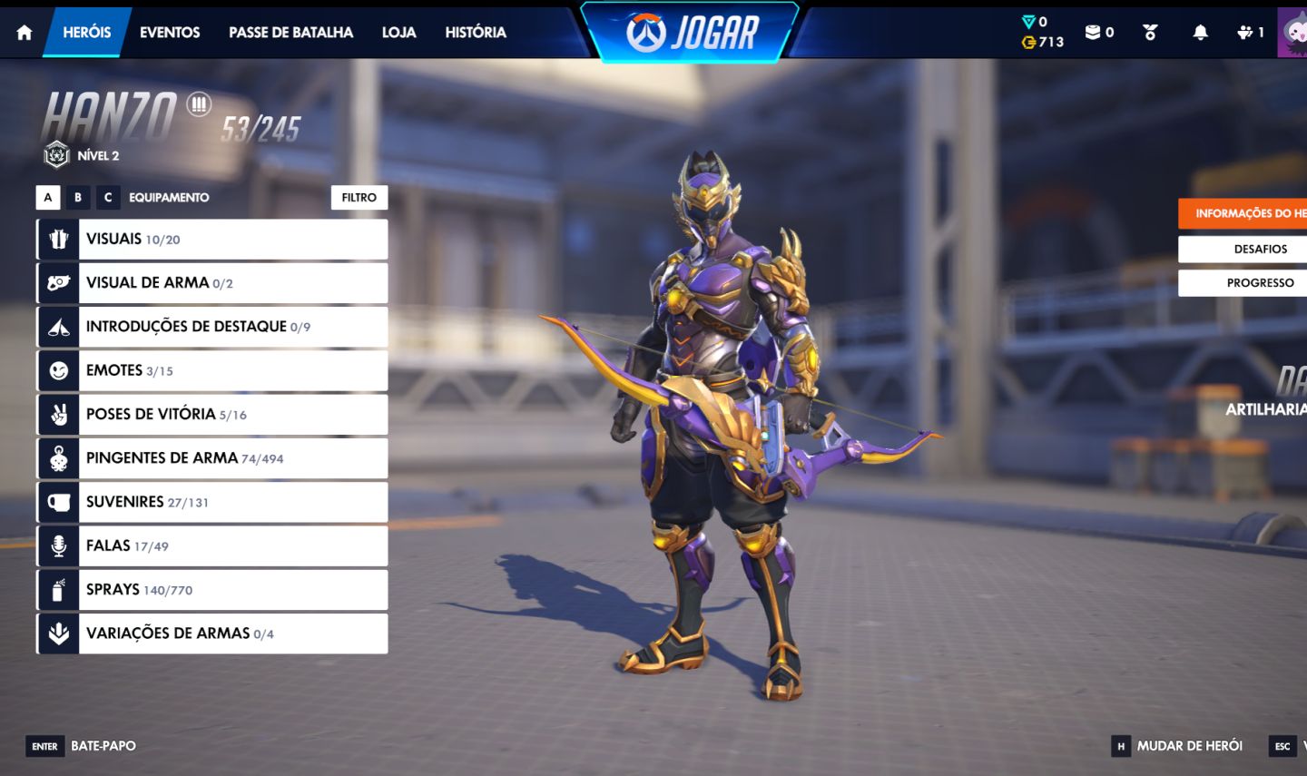 OVERWATCH 2 | CONTA COM 250 SKINS + MÍTICAS NÍVEL 4!