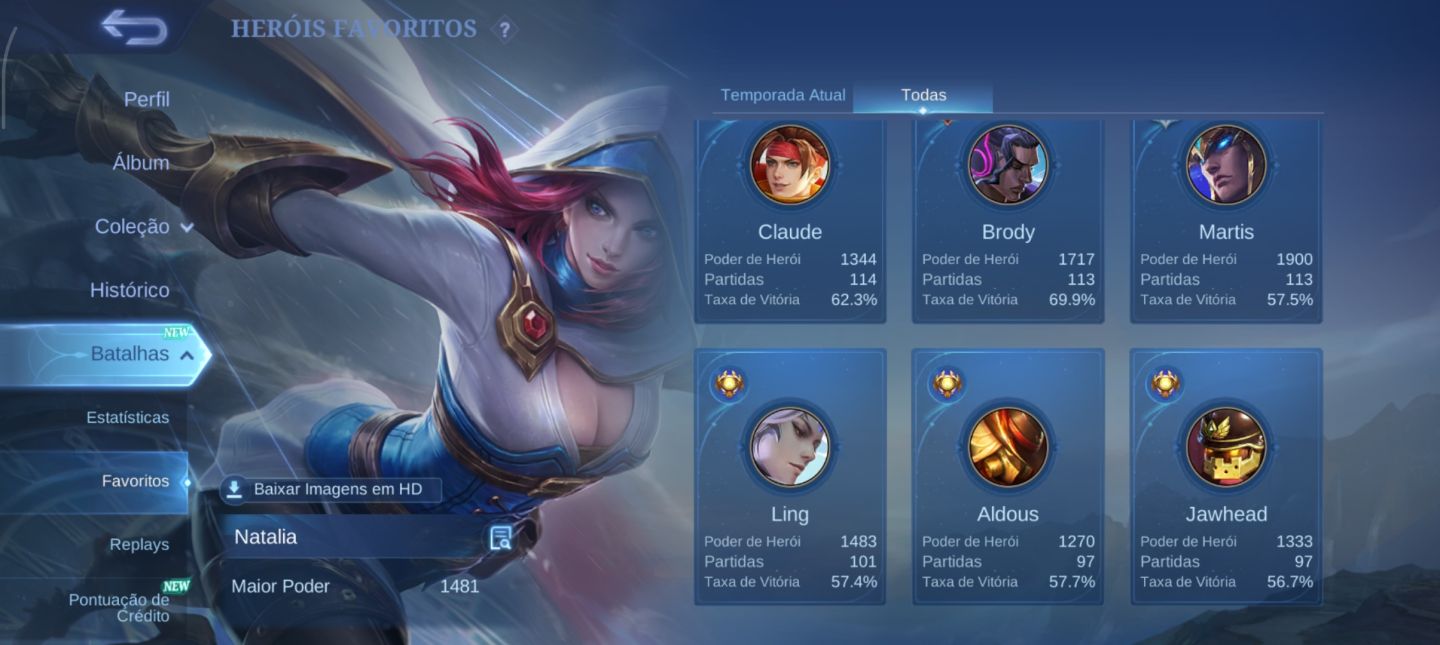 Conta Mobile Legends