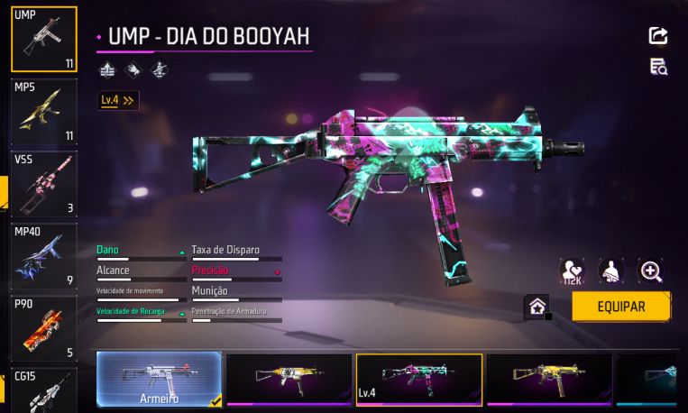 CONTA DE FREE FIRE COM CABELO ROSA, GENOS ONE PUNCHMAN, MANOMAX E ANJO VERMELHA
