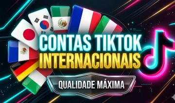 [MENOR PREÇO] CONTAS TIKTOK INTERNACIONAL - ALTA QUALIDADE