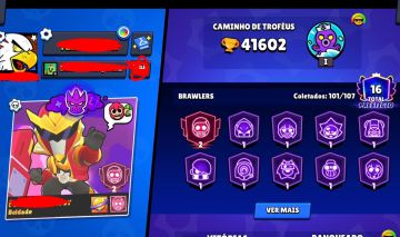 CONTA DE BRAWL STARS 41K DE TROFEUS | 101 BRAWLERS varias skins
