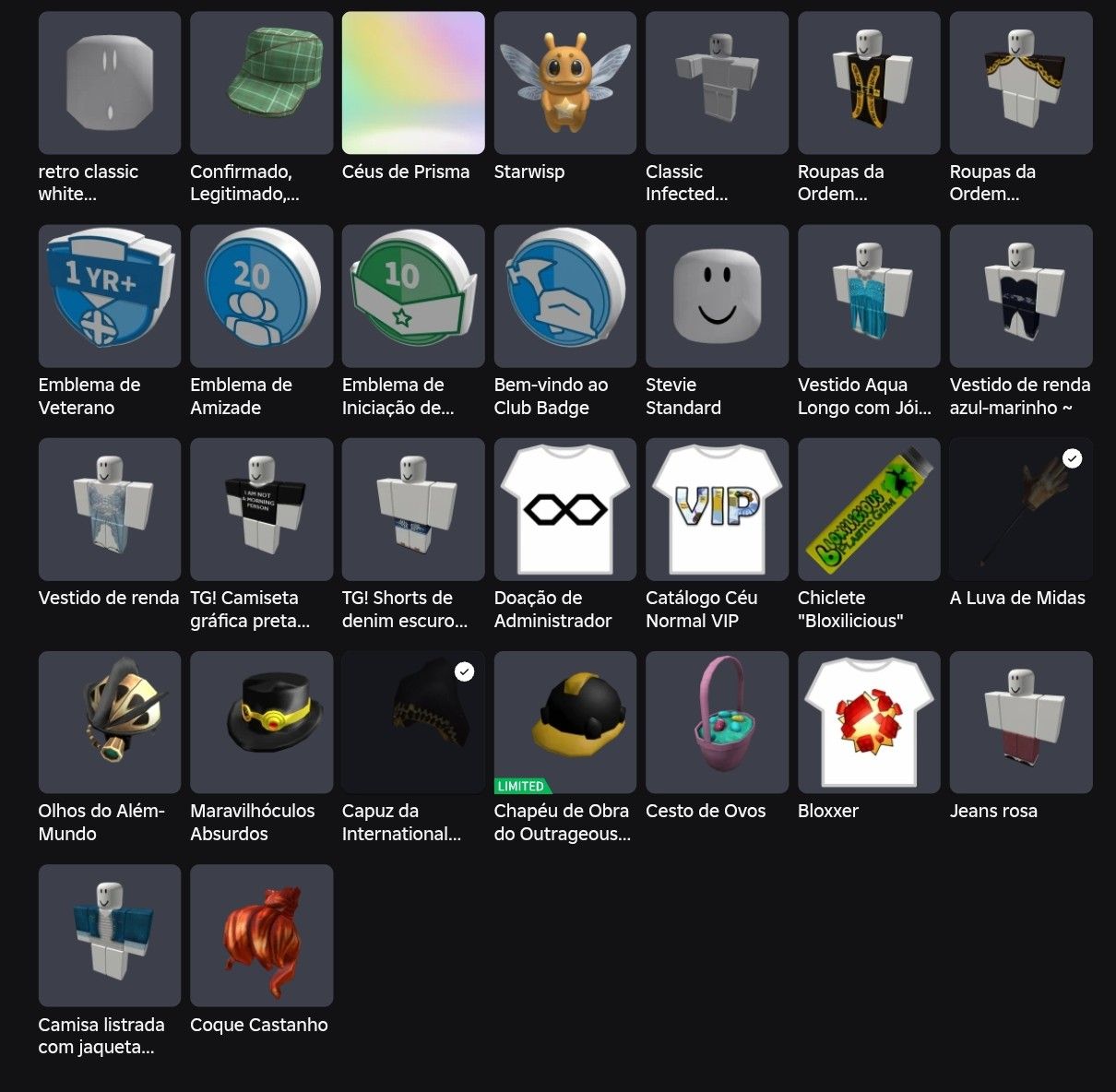 Roblox conta de 2015 (Verificada)