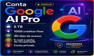 GEMINI PRO 5TB FLOW 1000 CRÉDITOS 30 DIAS PRIVADA