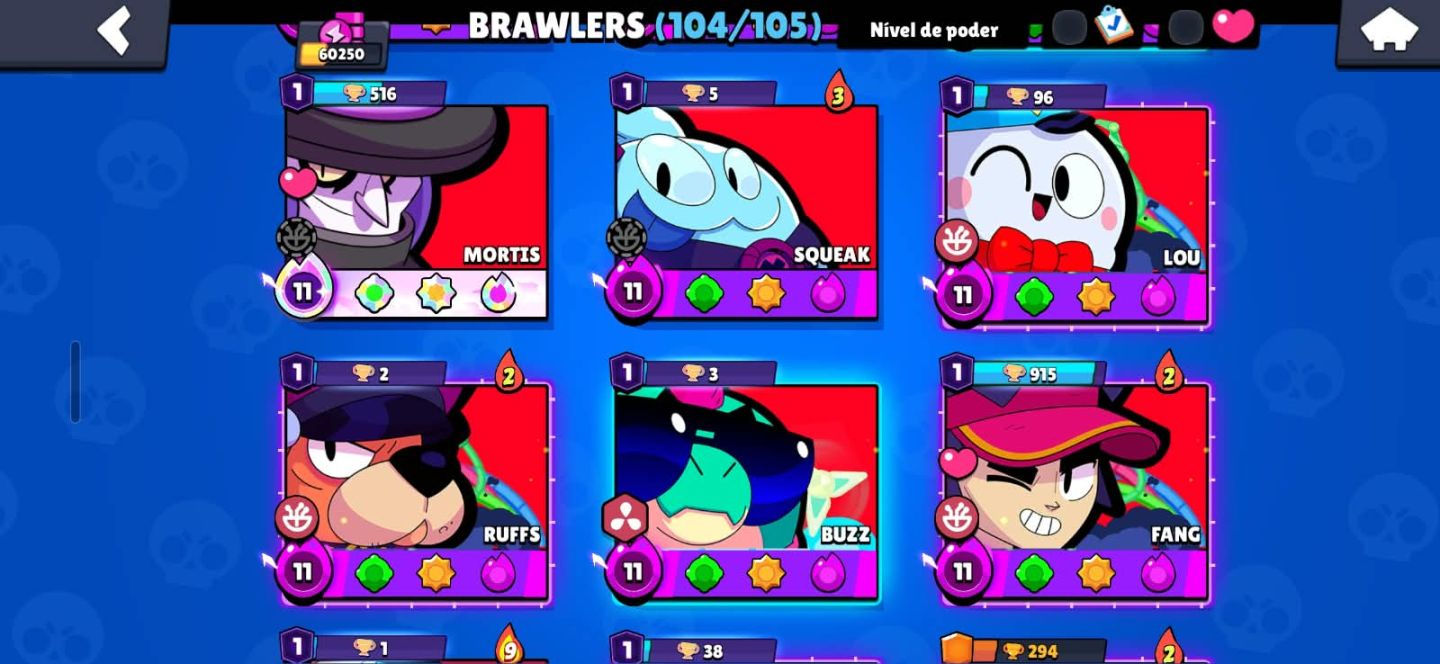 Conta de brawl stars com shely estelar + kenji e fang prestigio 2