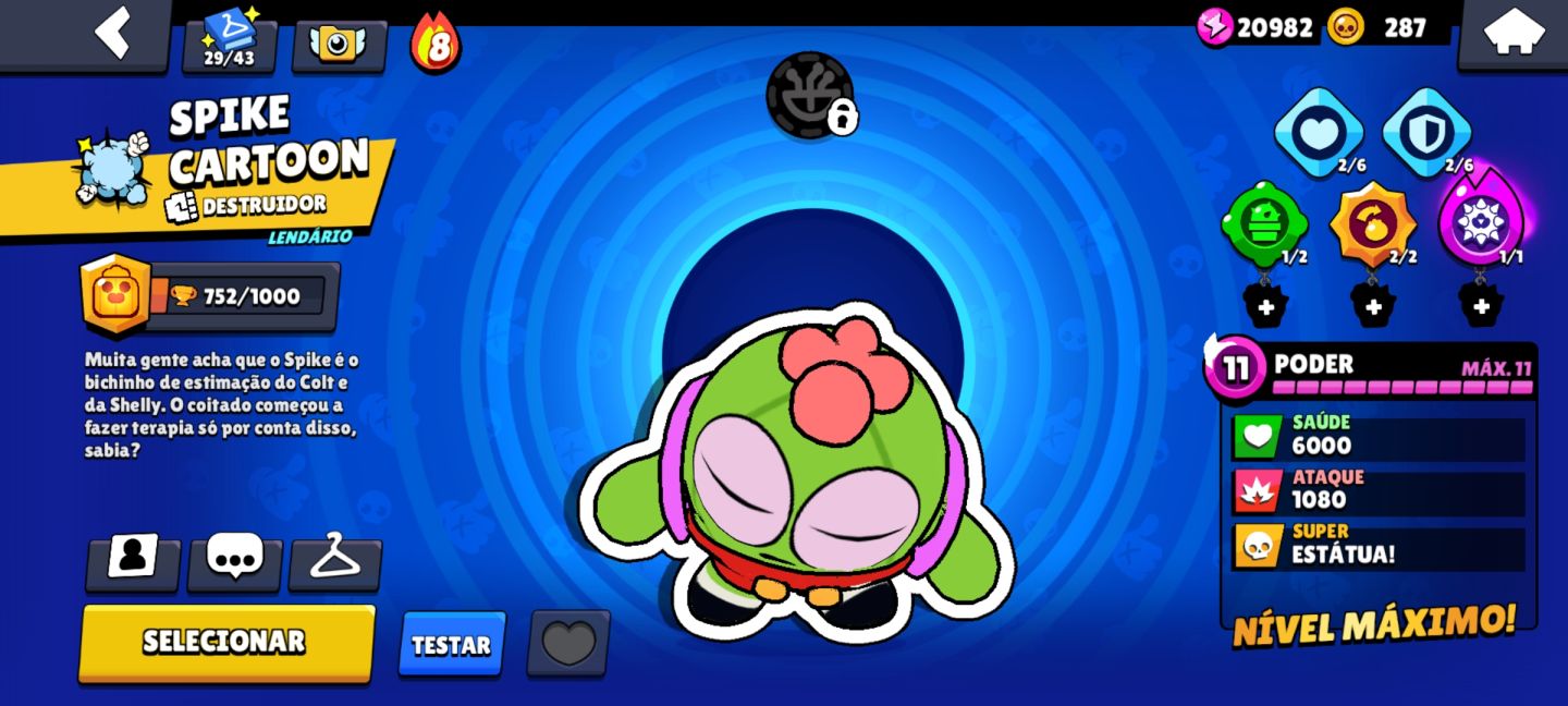 CONTA RARA BRAWL STARS 2021 | MORTIS DEMONÍACO | SPIKE CARTOON | 32K+ TROFÉUS