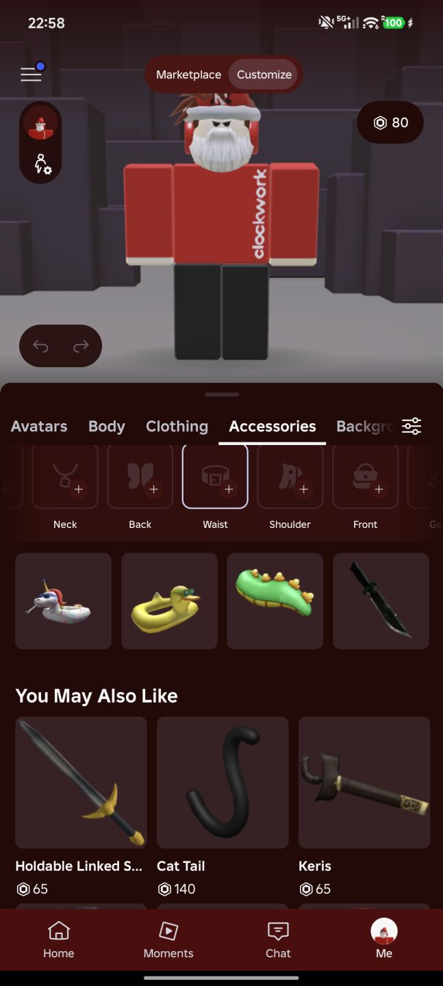 Conta de Roblox com redclockwork