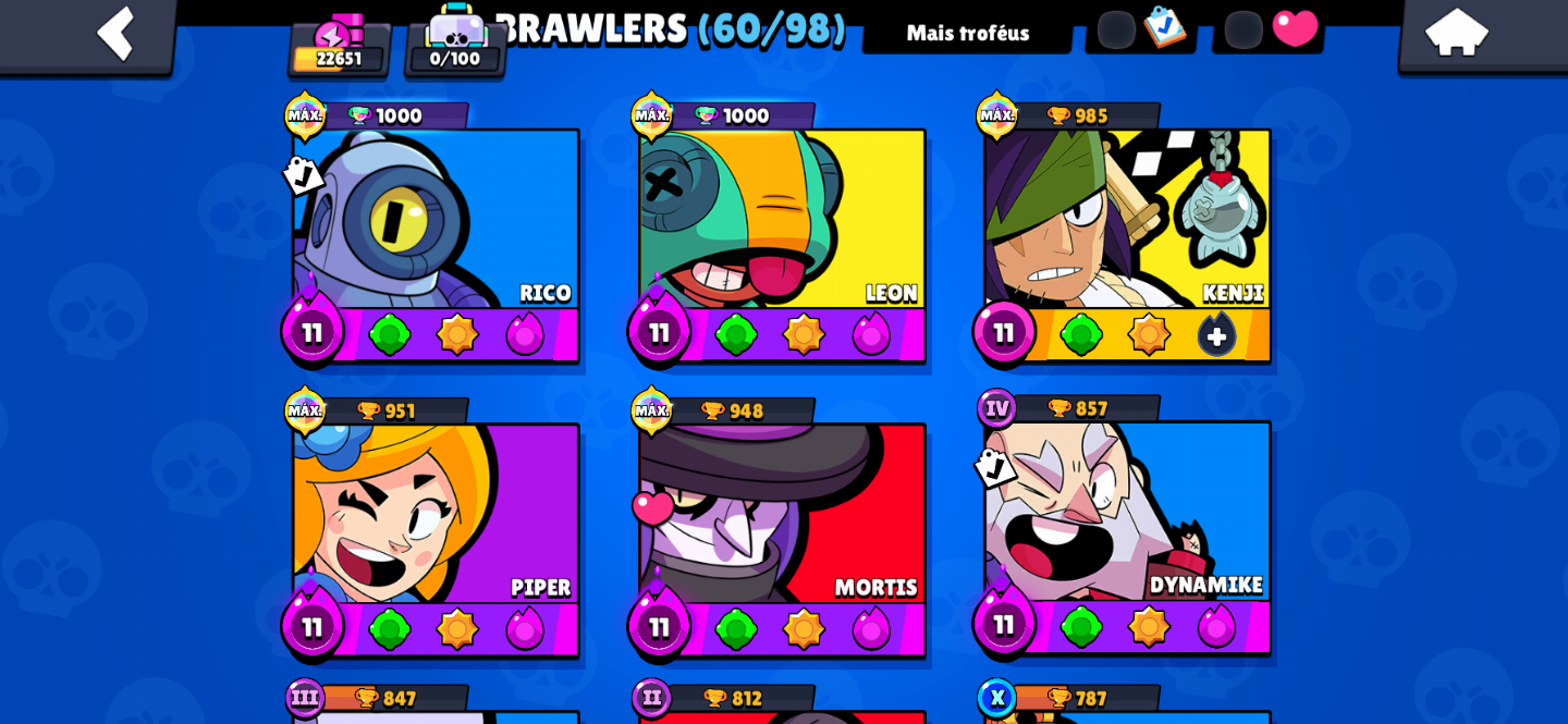 Conta de Brawl Stars 70 porcento de desconto conta rara