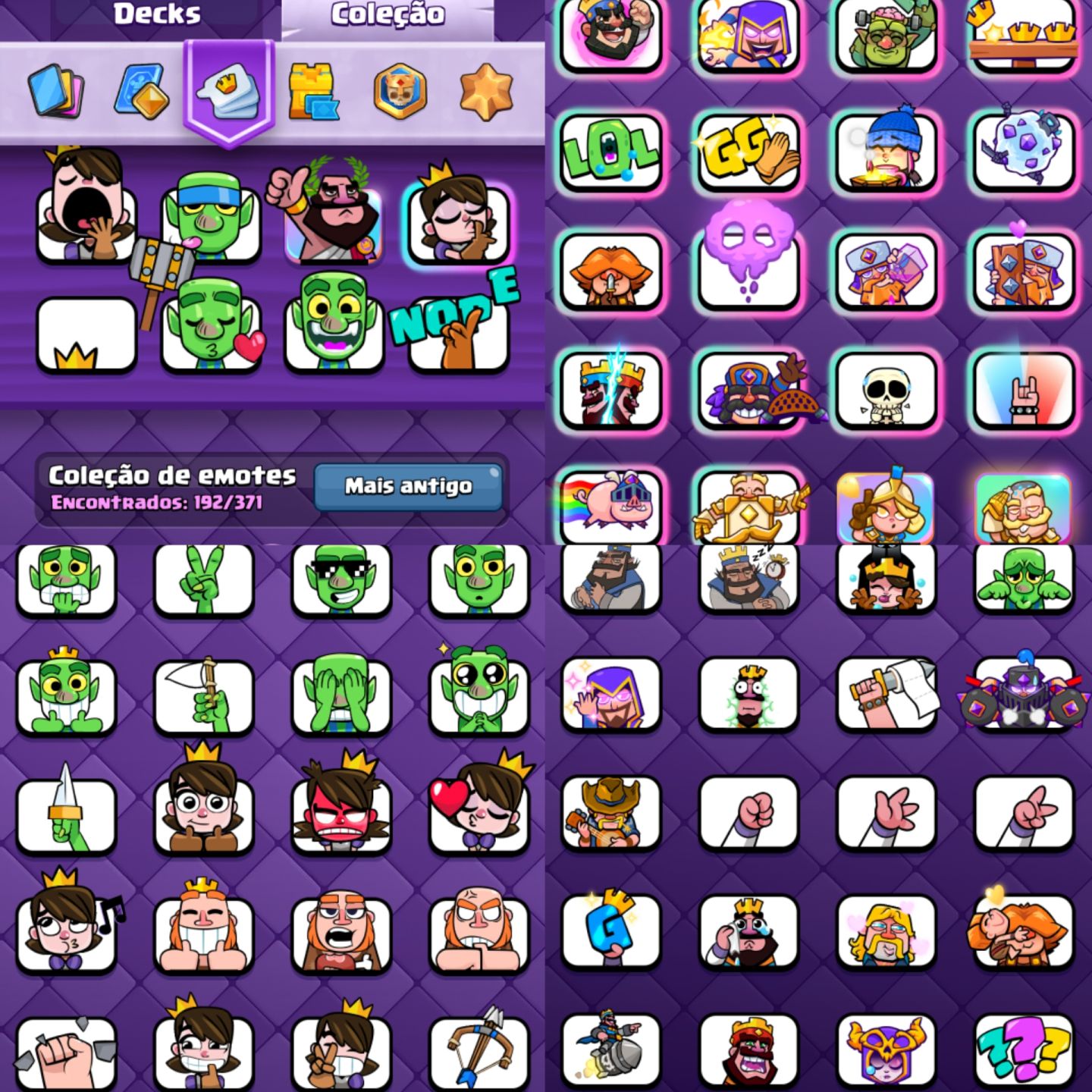 CONTA CLASH ROYALE
