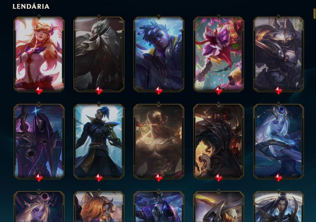 CONTA LOL + VALORANT | 240 SKINS NO LOL + 15 SKINS NO VALORANT