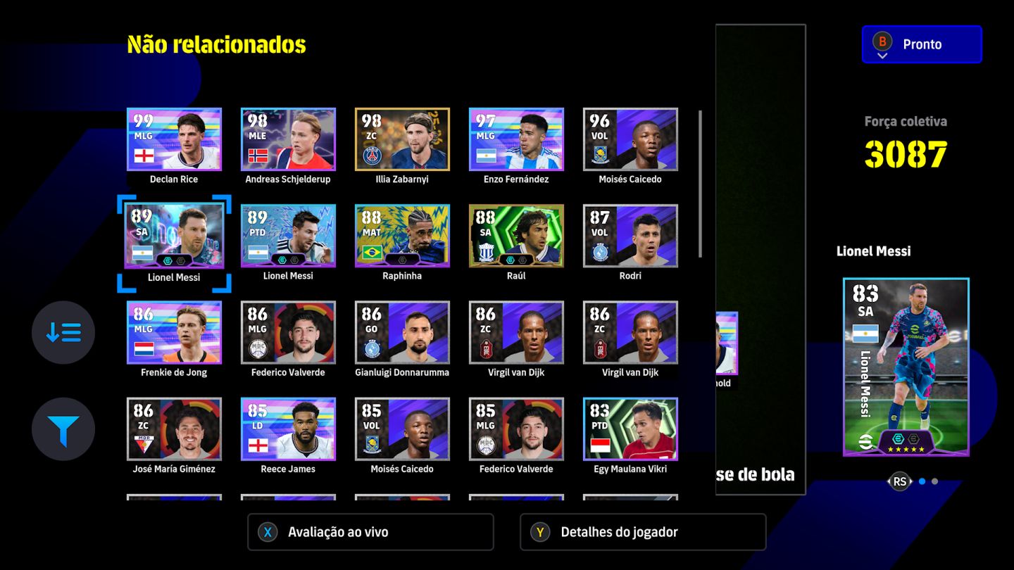 Conta Efootball Xbox/Pc para iniciantes com SHEVCHENKO, Vitor roque Showtime+100