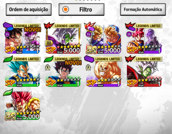 DRAGON BALL LEGENDS LR GOKU/TRUNKS LR SHALET +26K CRISTAIS (ANDROID)