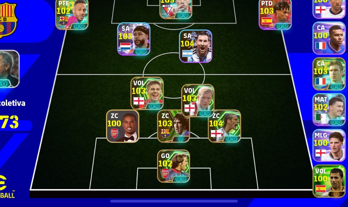 [MAIS BARATO] Conta iniciante full Efootball Mobile