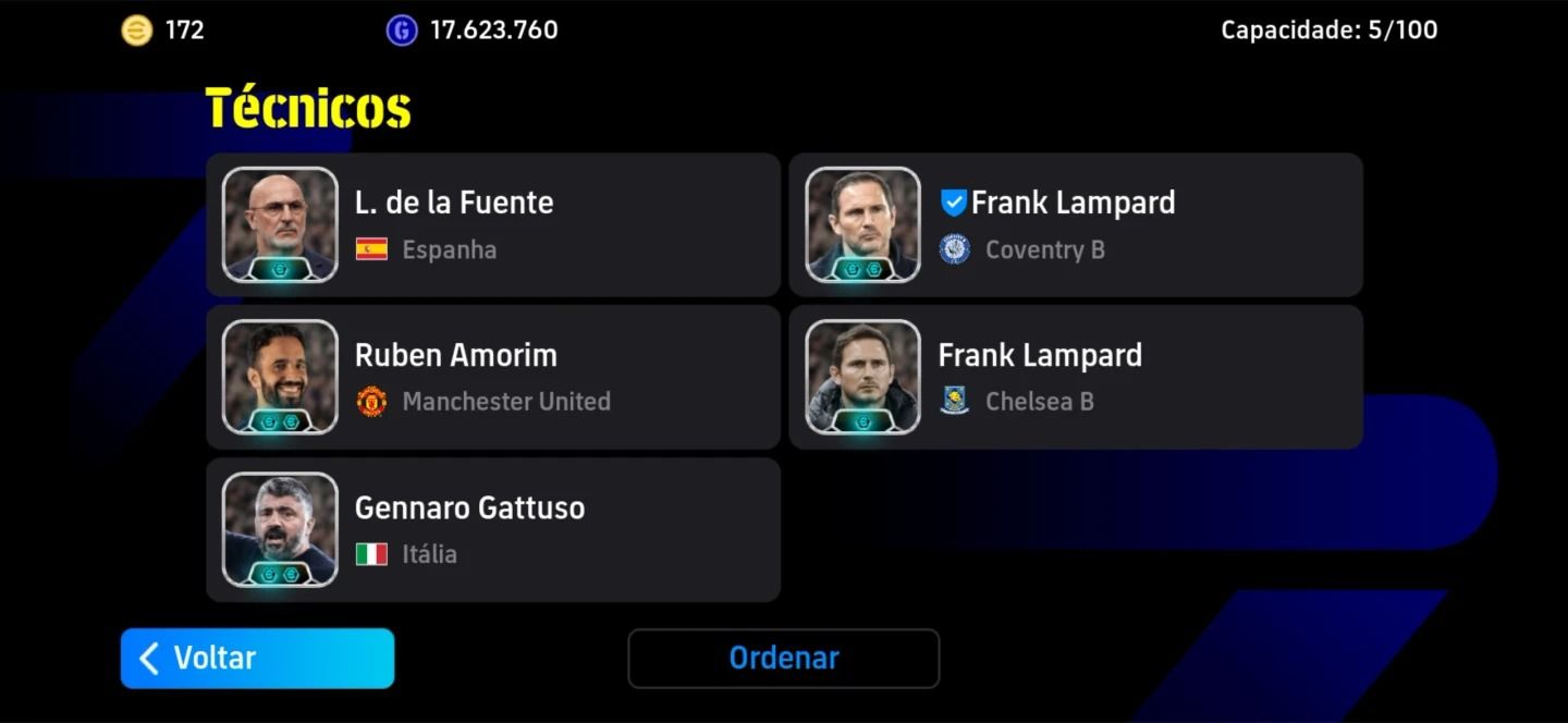 Conta Efootball Força 3240 com Best, Ronaldinho, Bellingham, Hazard, Pelé Etc