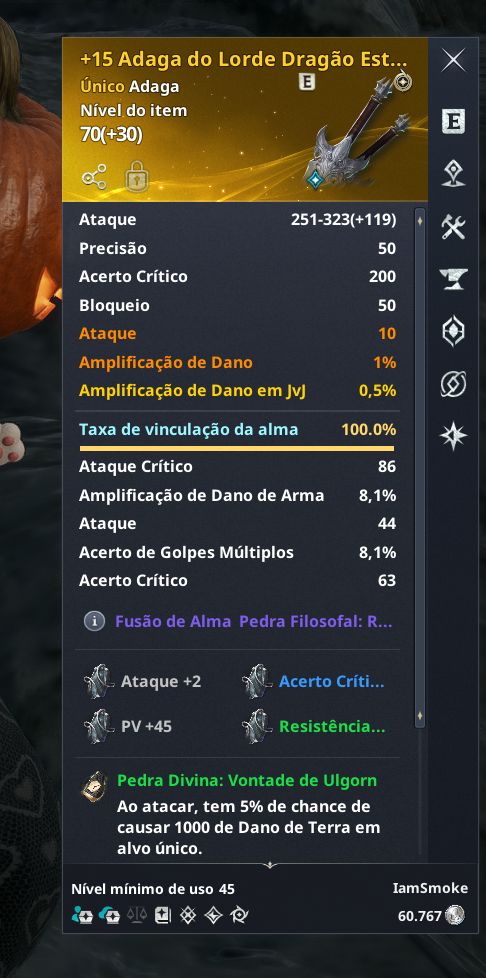 Assasino - 2581gs e 123k de poder com alt