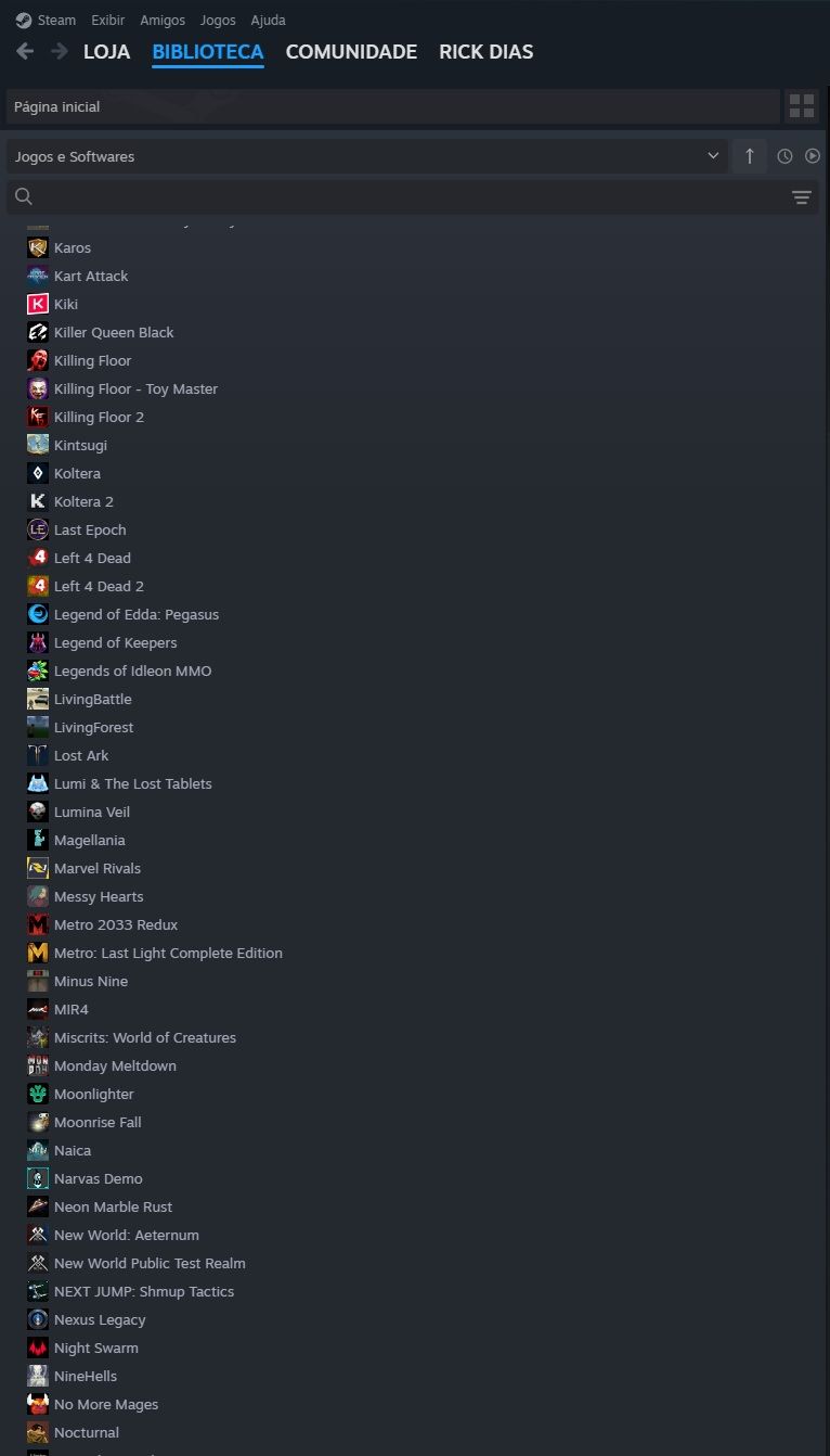 Conta Steam com R$3644 em jogos e PoE2